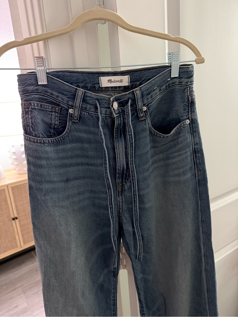 NWT Madewell Drawstring Jeans - Picture 4 of 7